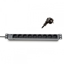 19“ Разклонител, 9 x 230 V тип Шуко 