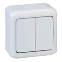 Сериен ключ IP44 открит монтаж цвят Бял Forix Legrand