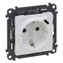 Контакт ШУКО 2P+E 16A + USB тип C 1.5A 7.5W цвят Бял Valena Life Legrand