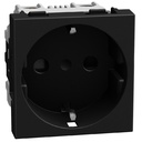 Контакт ШУКО 2P+E 16A с детска защита 2 мод. цвят Графит Light Now Bticino