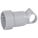 Куплунг сив 2P+Т 16A 250V с ринг Legrand