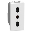 Контакт ИТАЛИАНСКИ стандарт 2P+Е 16A с детска защита 1 мод. цвят Бял Light Now Bticino