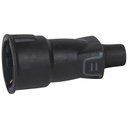 Куплунг черен 2P+Т 16A ІР44 250V гумиран Legrand /10бр/