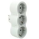 Адаптер за контакт 3х Шуко бял NEW Legrand
