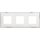 Рамка 2+2+2 мод. цвят Бял с хром (White chrome) Classia Bticino /блистер/