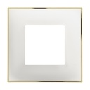 Рамка 2 мод. цвят Бял със злато (White gold) Classia Bticino /блистер/