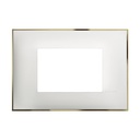 Рамка 3 мод. цвят Бял със злато (White gold) Classia Bticino /блистер/