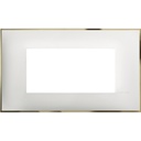 Рамка 4 мод. цвят Бял със злато (White gold) Classia Bticino /блистер/