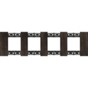 Рамка 4x2 мод. дървена цвят Орех (Walnut) Living Now Bticino