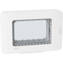 Лицева рамка + носеща IP55 3 мод. цвят Бял Light Now Bticino