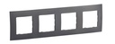 Рамка 4х цвят Сив Niloe New Legrand