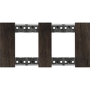Рамка 2x2 мод. дървена цвят Орех (Walnut) Living Now Bticino