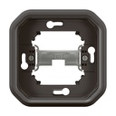 Рамка за скрит монтаж със скоби цвят Антрацит IP55 Plexo New Legrand