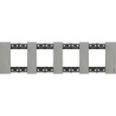 Рамка 4x2 мод. метална цвят Стомана (Steel) Living Now Bticino