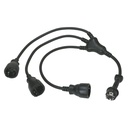 Разклонител 3х Шуко 0.6м метра гумиран кабел Octopus IP44 Legrand