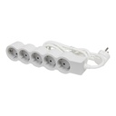Разклонител БЯЛ 5x2P+E с кабел 1.5 метра / 3x1.5мм2 Standard NEW Legrand