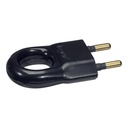 Щепсел черен 2P 6A 250V Legrand