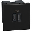 LTN USB БЪРЗО ЗАРЯДНО TYPE C/C 2М ГРАФИТ
