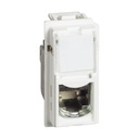 Розетка RJ45 cat.6 FTP конектор toolless IDC 1 мод. цвят Бял Living Now Bticino