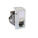 Розетка RJ45 cat.6 STP конектор toolless IDC 1 мод. цвят Бял Living Now Bticino