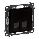Розетка 2xRJ45 cat.5e UTP цвят черен Valena Life Legrand