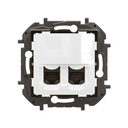 Розетка 2xRJ45 cat.5e UTP цвят Бял Niloe New Legrand