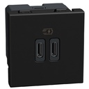 LTN USB ЗАРЯДНО TYPE C/C 2М ГРАФИТ