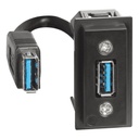Розетка USB за данни тип A с кабел 15см 1 мод. Living Now Bticino