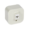 Розетка RJ45 cat.5e IP21 открит монтаж цвят Крем Forix Legrand