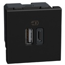 LTN USB ЗАРЯДНО TYPE A/C 2М ГРАФИТ
