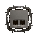 Розетка 2xRJ45 cat.5e UTP цвят Сив Niloe New Legrand