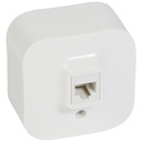 Розетка RJ11 IP21 открит монтаж цвят Бял Forix Legrand