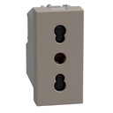 Конт IT 2P+Е,16A д.з. 1 мод. Камък LTN