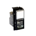 Розетка RJ45 cat.6 STP конектор toolless IDC 1 модул цвят Черен Living Now Bticino