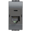 Розетка RJ45 cat.5e UTP 1 модул цвят Антрацит LL Bticino