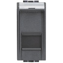 Розетка RJ45 cat.6 UTP конектор toolless IDC 1 модул цвят Антрацит LL Bticino