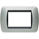Рамка 3 модула Light aluminium LL International Bticino