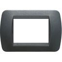 Рамка 3 модула Dark steel LL International Bticino