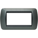 Рамка 4 модула DARK STEEL LL International Bticino