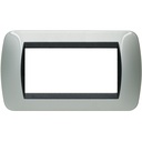 Рамка 4 модула Light aluminium LL International Bticino