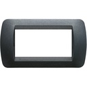 Рамка 4 модула DARK STEEL TP LL International Bticino