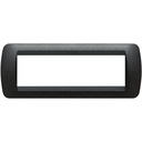 Рамка 7 модула Black graphite LL International Bticino