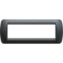 Рамка 7 модула Dark steel plastic LL International Bticino