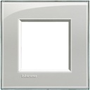 Рамка 2 модула правоъгълна Cold grey LL Bticino