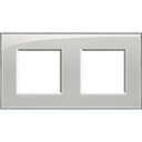 Рамка 2х2 модула правоъгълна Cold grey LL Bticino