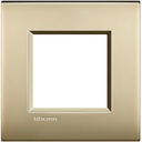 Рамка 2 модула метална Gold mat AIR LL Bticino