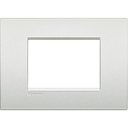 Рамка 3 модула метална Pearl white AIR LL Bticino