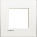 Рамка 2 модула метална Pure white за обикновена конзола 50мм AIR LL Bticino