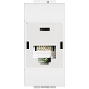 Розетка RJ45 cat.5e UTP 1 модул цвят Бял LL Bticino