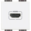 Розетка HDMI с кабел 15см 2 модула цвят Бял LL Bticino